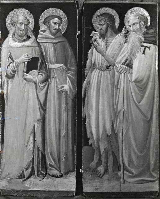 Stearn & Sons — Obverse of two panels by Giovanni dal Ponte. Four Saints — insieme